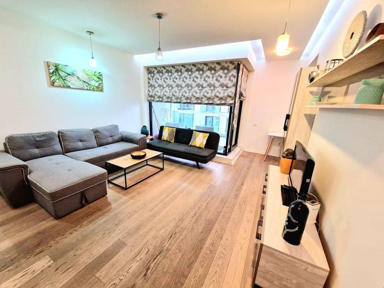 Apartament cu 2 camere semidecomandat, mobilat în Herăstrău