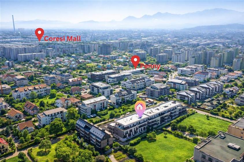 Penthouse cu 2 camere decomandat, mobilat în Tractorul