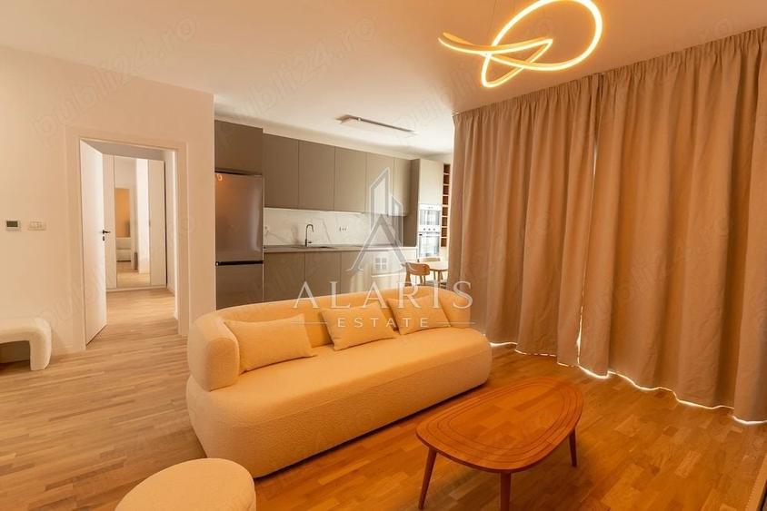 Apartament cu 2 camere semidecomandat, mobilat în Nord