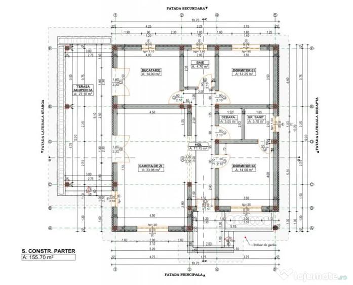 Casă cu 3 camere cu Teren 610 Mp în Cristian