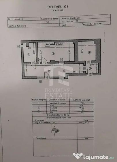 Casa 3 camere de Vanzare | Strada Ia?i 21 | Comision 0% - 1