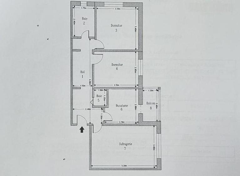 Apartament cu 3 camere decomandat, mobilat în Obcini