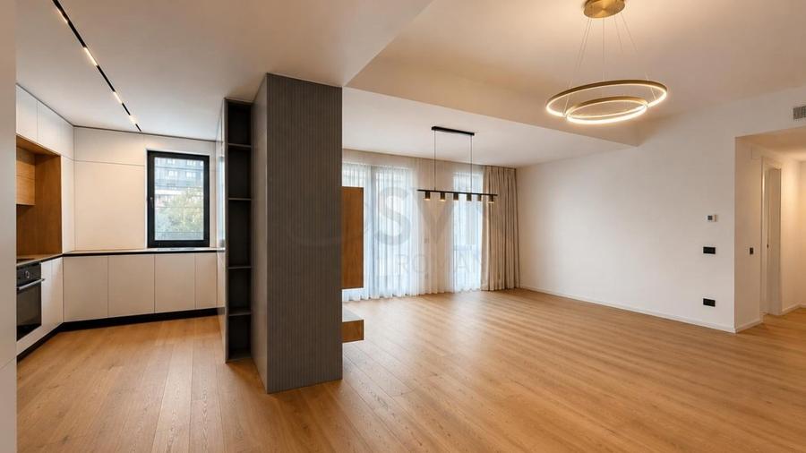Apartament cu 3 camere semidecomandat, mobilat în Herăstrău