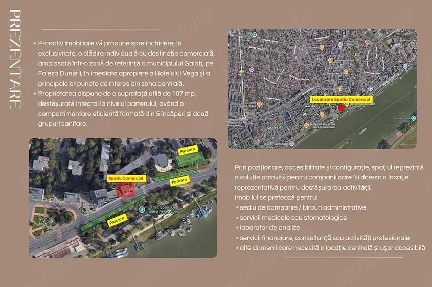 Spațiu comercial, de 107 mp, în Central