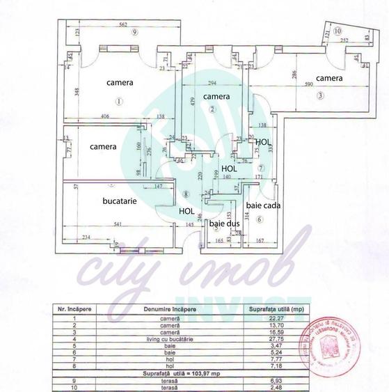 Apartament cu 4 camere decomandat, mobilat în Decebal