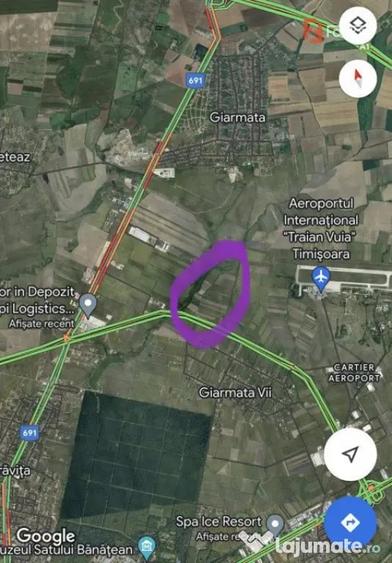 Teren de 570000 mp, în Aeroport