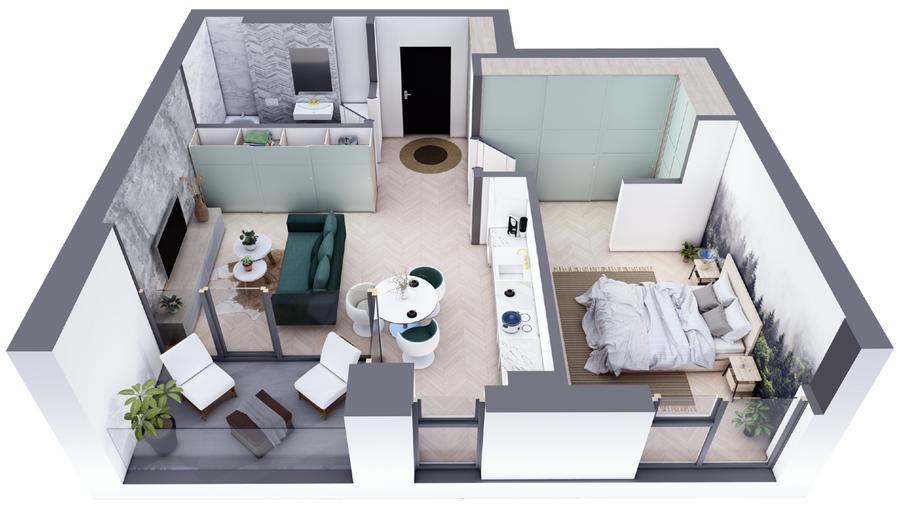 Nord One Brediceanu - apartament 2 camere | cu 2 parcări subterane | Proprietar - 11