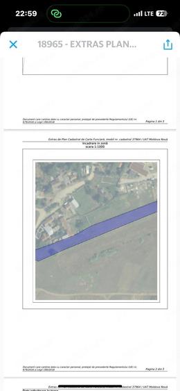 Teren de 3000 mp, în Moldova Veche