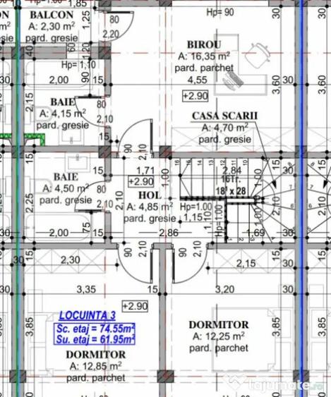 Casă cu 3 camere cu Teren 100 Mp în Central