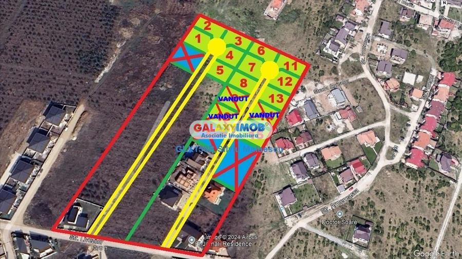 Teren Construcții intravilan de 718 mp, în Mogoșoaia