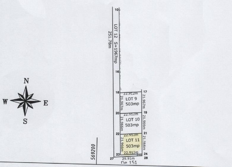 Teren Construcții intravilan de 600 mp, în Ciorogârla