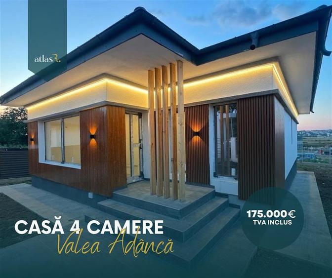 Casă individuală cu 4 camere cu Canalizare în Valea Adâncă