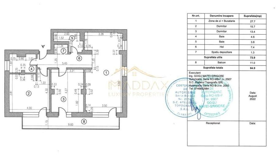 Apartament 3camere + 2 bai + 1 loc parcare I Timpuri Noi - 8