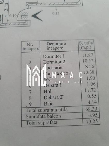 Apartament cu 3 camere decomandat, mobilat în Cartierul Nord