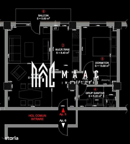 Apartament 2 Camere I De inchiriat I Et 1 I Parcare inclusa - 3