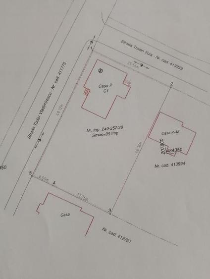 Teren Construcții intravilan de 997 mp, în Dumbrăvița