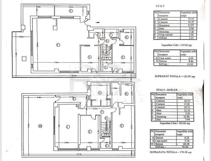 Penthouse 5 Camere - 325 m.p. | Parcare | Zona Matei Voievod - 13