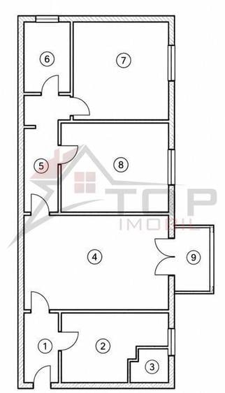 Dacia - Zimbru , 3 camere mobilat si utilat, renovat complet, balcon inchis - 5