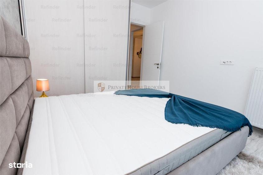 Apartament cu 2 camere semidecomandat, mobilat în Tei