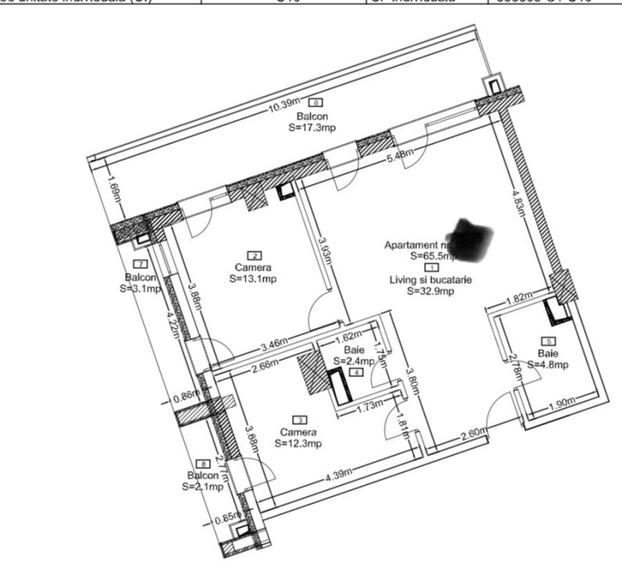Apartament cu 3 camere semidecomandat în Zorilor