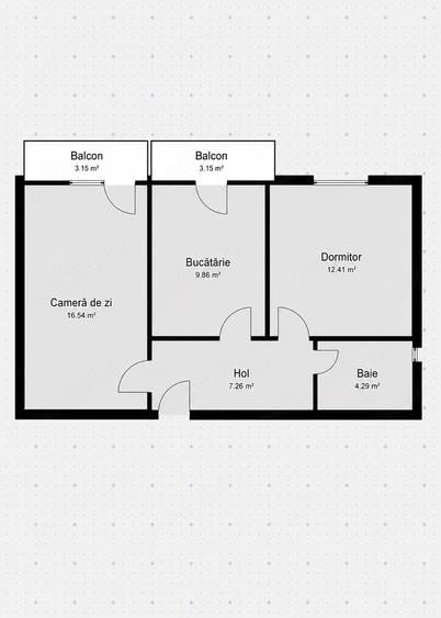 Apartament cu 2 camere decomandat în Central