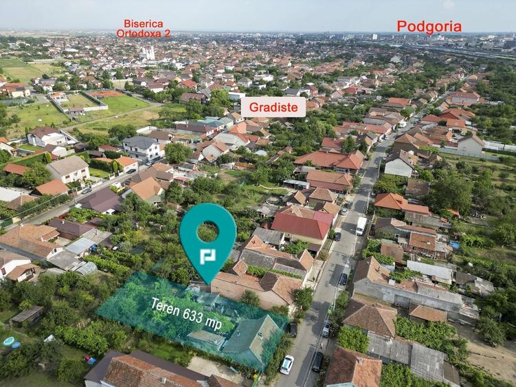 Casă individuală cu 2 camere cu Teren 633 Mp în Grădiște
