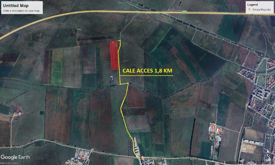 Teren agricol extravilan de 515 mp, în Turnișor