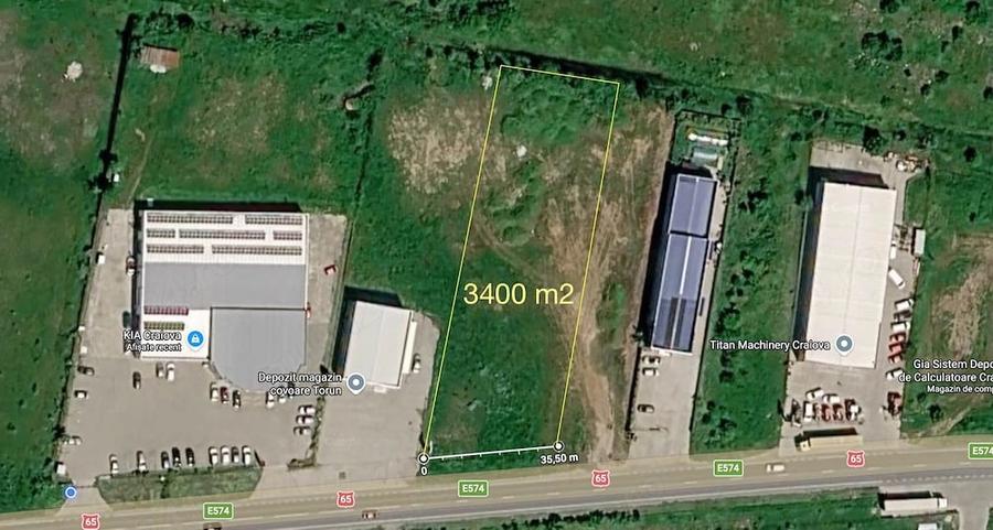 Teren de 3400 mp, în Pielești