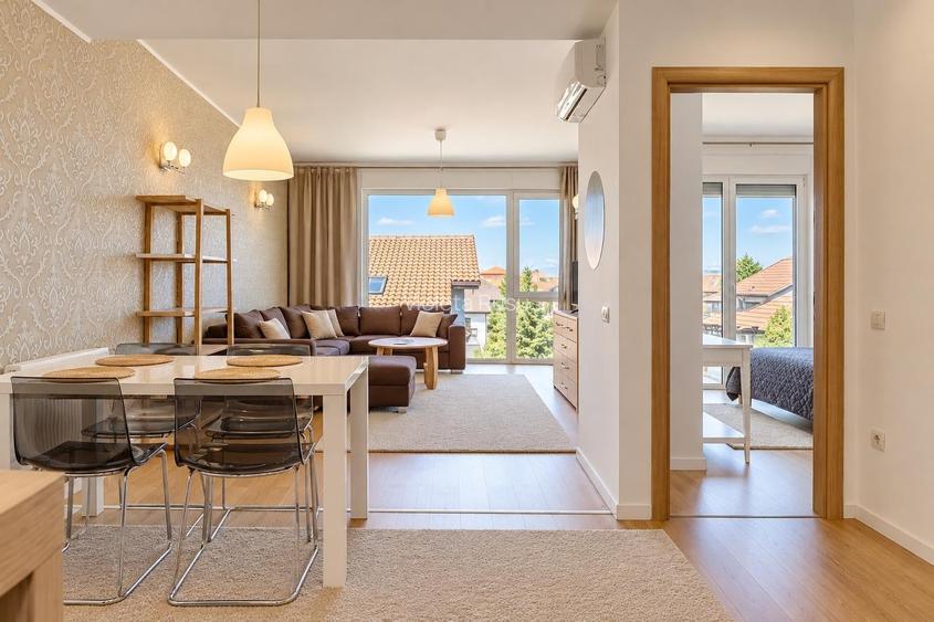 2 camere | Ambiance Residence – Băneasa Sisesti | 2 bai | Loc parcare