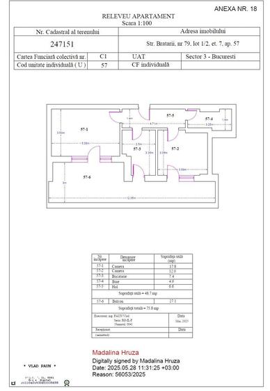 Apartament cu 2 camere decomandat în Titan