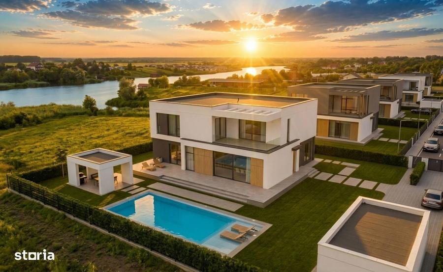 Snagov Belvedere Boutique -Vila AMIRAL La Gata cu Teren 1.200 mp - 2