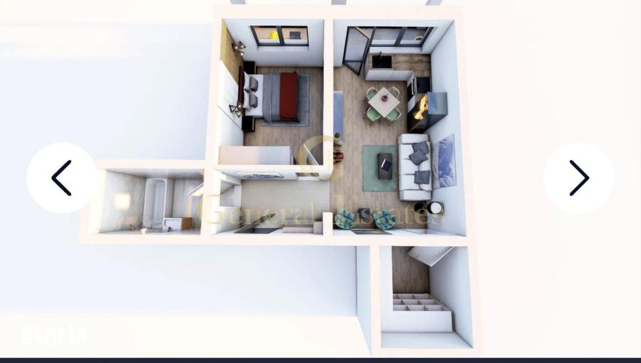 Apartament cu 2 camere în Sânpetru