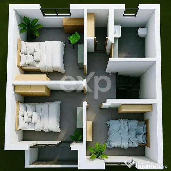 Casă cu 4 camere cu Teren 125 Mp în Dancu