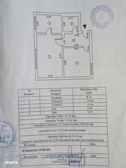 Apartament cu 2 camere decomandat în Barieră