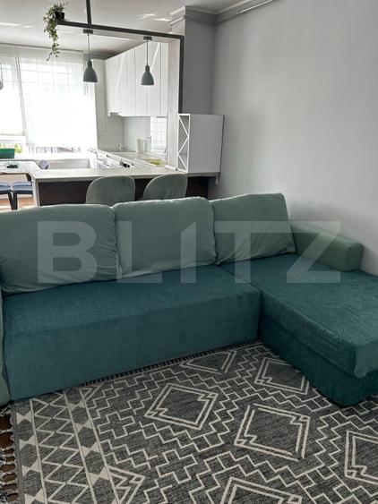 Apartament cu 2 camere semidecomandat, mobilat în Iris