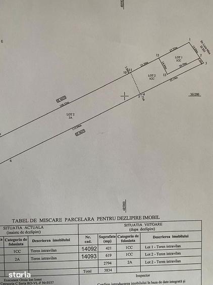 Teren de 6767 mp, în Albota