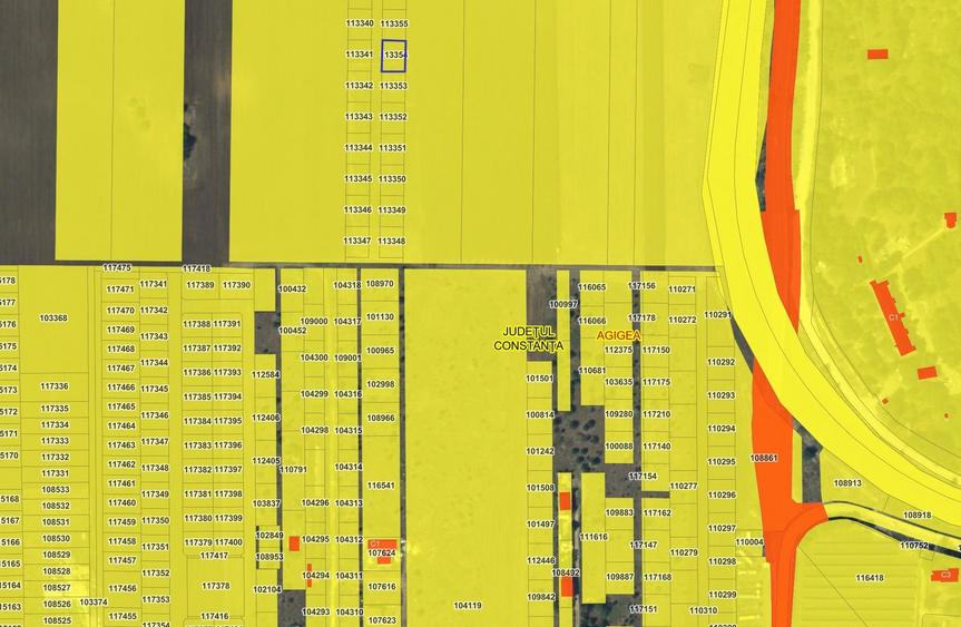 Teren agricol intravilan de 400 mp, în Agigea