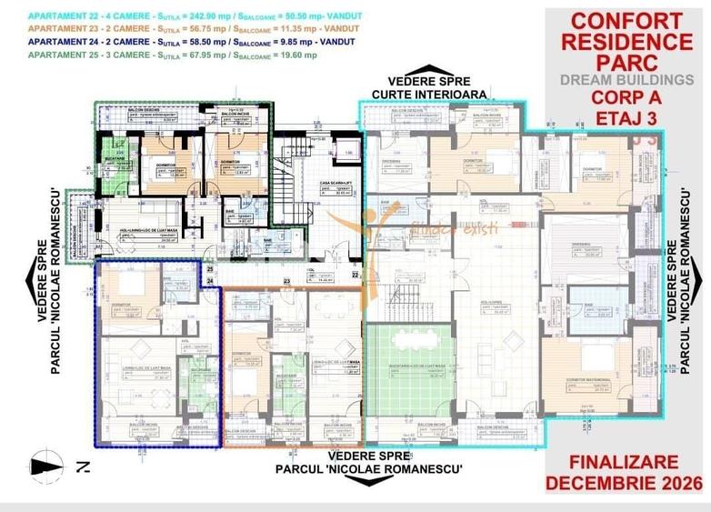Apartament cu 2 camere decomandat în Șimnicu de Sus