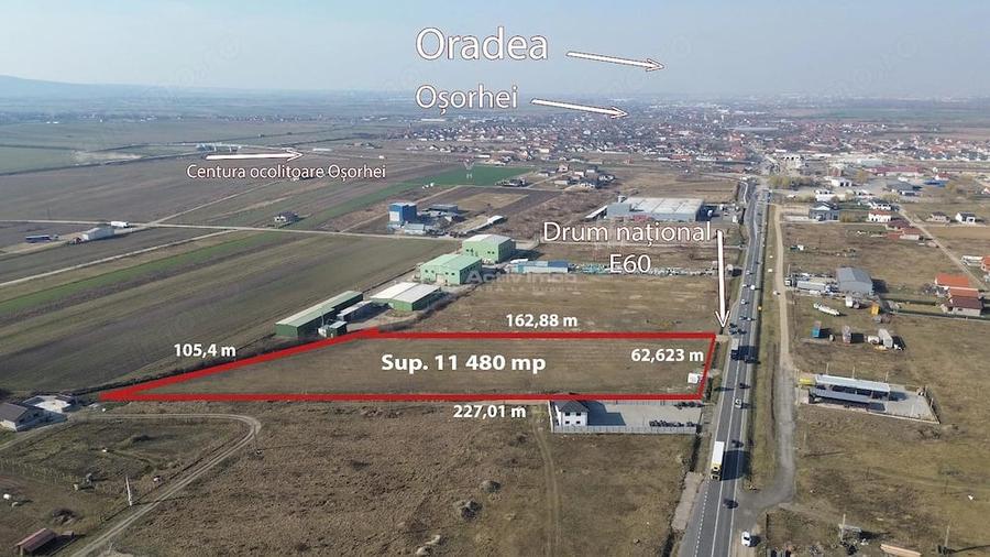 Teren de 11480 mp, în Oșorhei