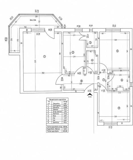 Apartament cu 3 camere decomandat în 1 Mai