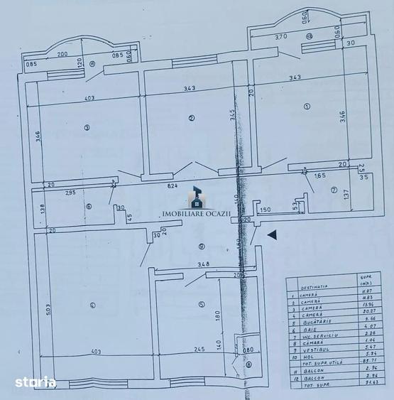 Apartament cu 4 camere decomandat în Berceni