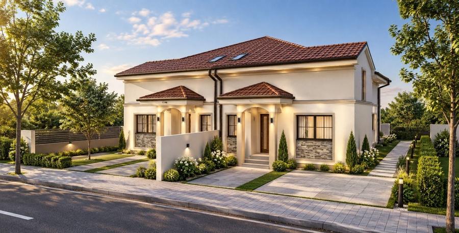 Duplex cu 5 camere cu Canalizare în Săcălaz