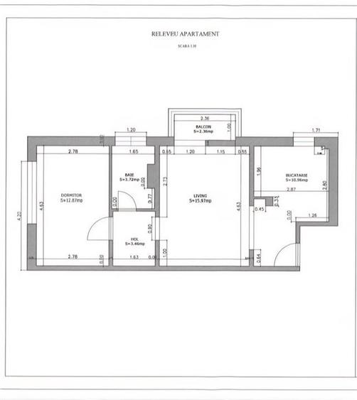 Apartament cu 2 camere semidecomandat, mobilat în Gemenii
