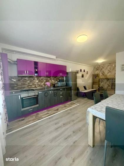 Apartament cu 2 camere semidecomandat, mobilat în Baciu