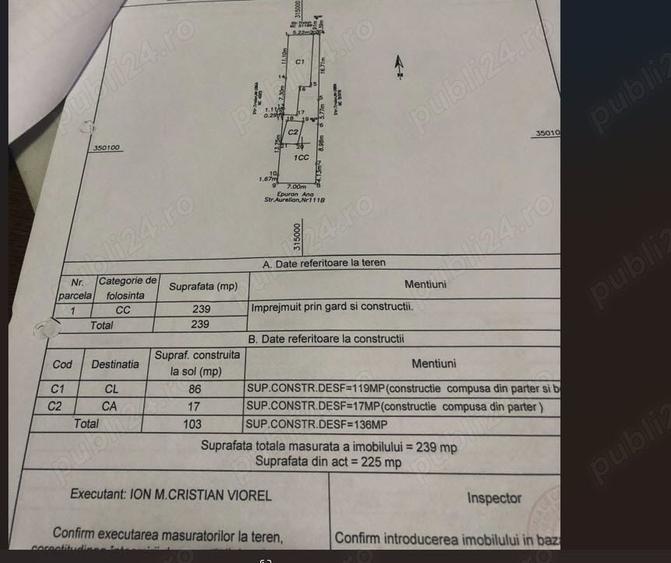 Casă cu 4 camere în Traian