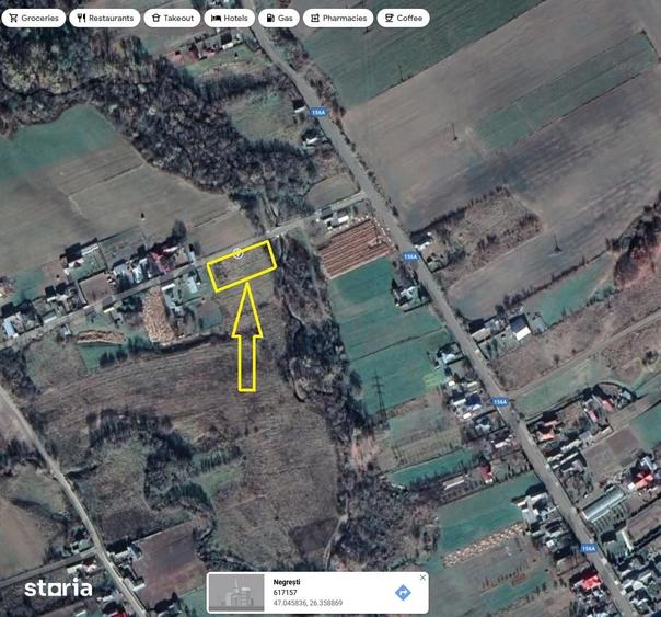Teren de 1330 mp, în Negrești