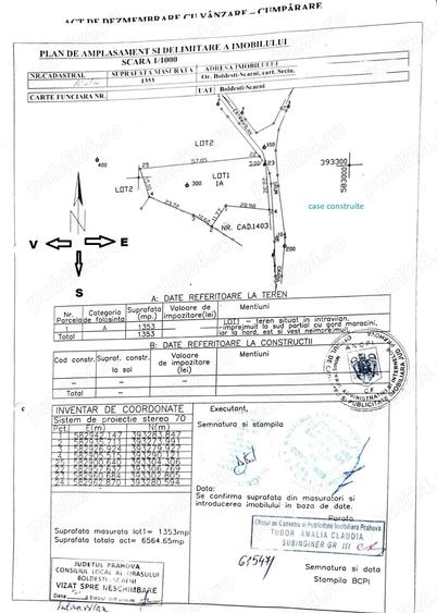 Teren de 1353 mp, în Seciu