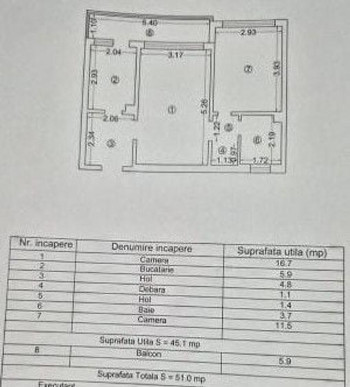 APARTAMENT 2 CAMERE SEMIDECOMANDAT CONFORT 1 ZONA ABATOR - 1