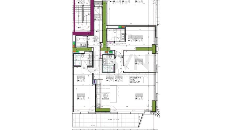 Apartament cu 4 camere decomandat în Barbu Văcărescu