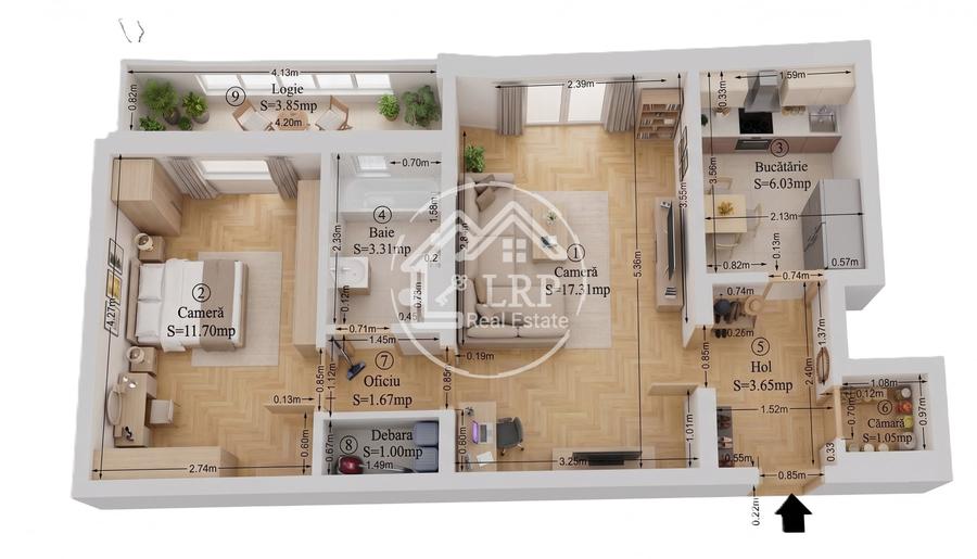 Apartament 2 camere excelent poziționat | Lujerului - Drumul Taberei | 50mp - 19